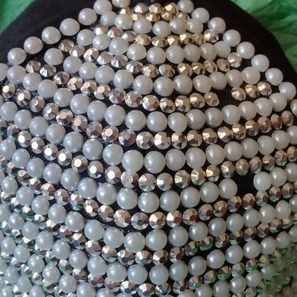 Designer semi precious stone ( Pearl & diamond) 1 - Picture 2 of 15